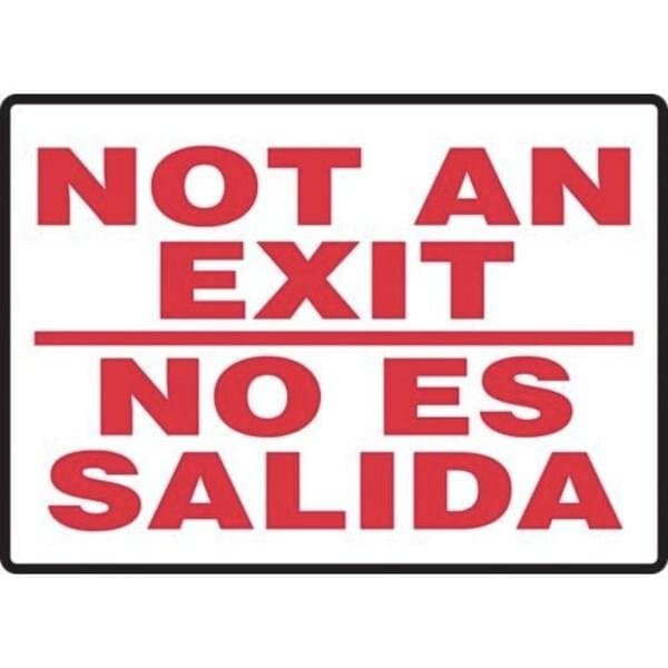 Accuform BILINGUAL SPANISH Safety Sign SBMEXT906XP SBMEXT906XP - main